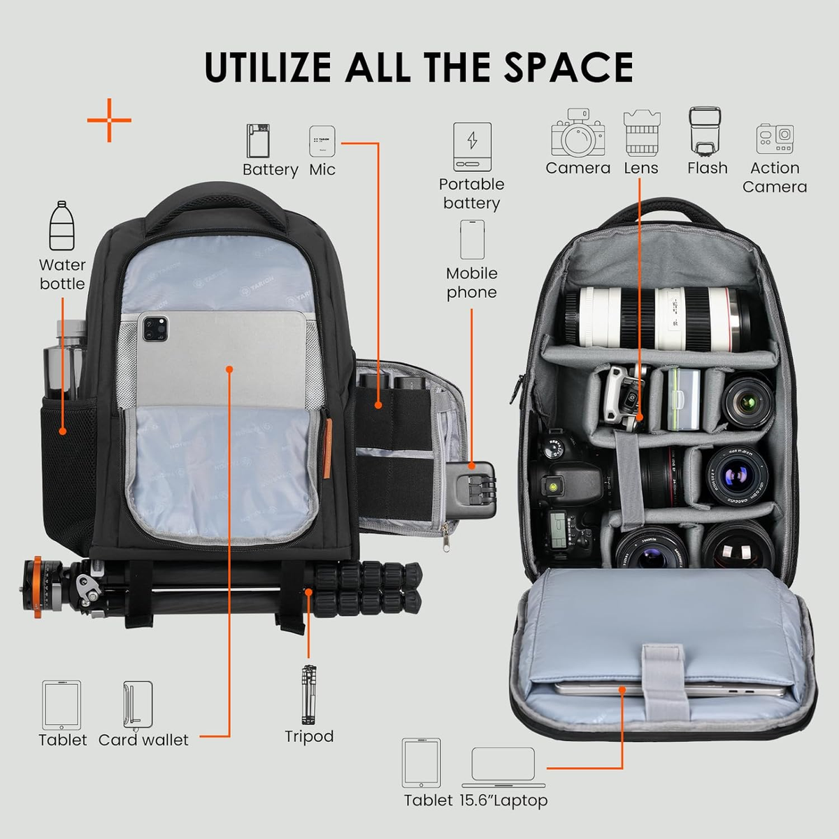 backpack for laptop tablet and camera Oberwerth Q (13