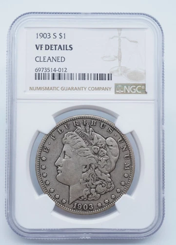 1903-S Morgan Silver Dollar $1 NGC VF Details - U337