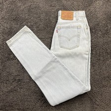 Vintage Levi  s 501 Women  s 24x31 Jeans Light Wash USA Made High Rise 80s 90s