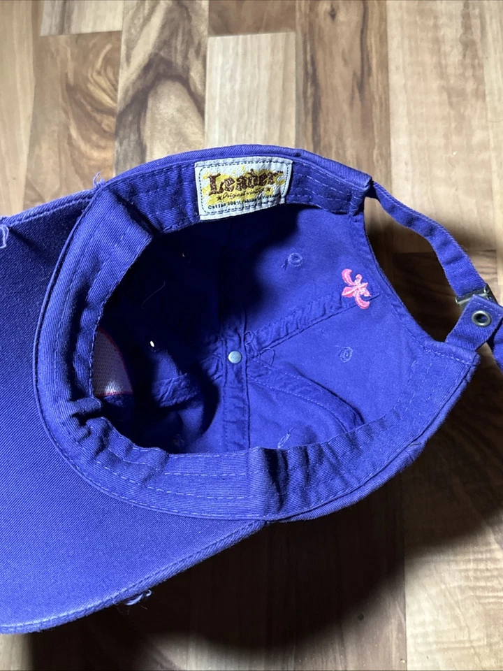 Y2K Leader Logo Rinestone Clothback Hat Purple - Image 3 of 4