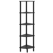 5 Tier Corner Shelf Stand,Industrial Corner Display Rack,Corner Bookshelf for...