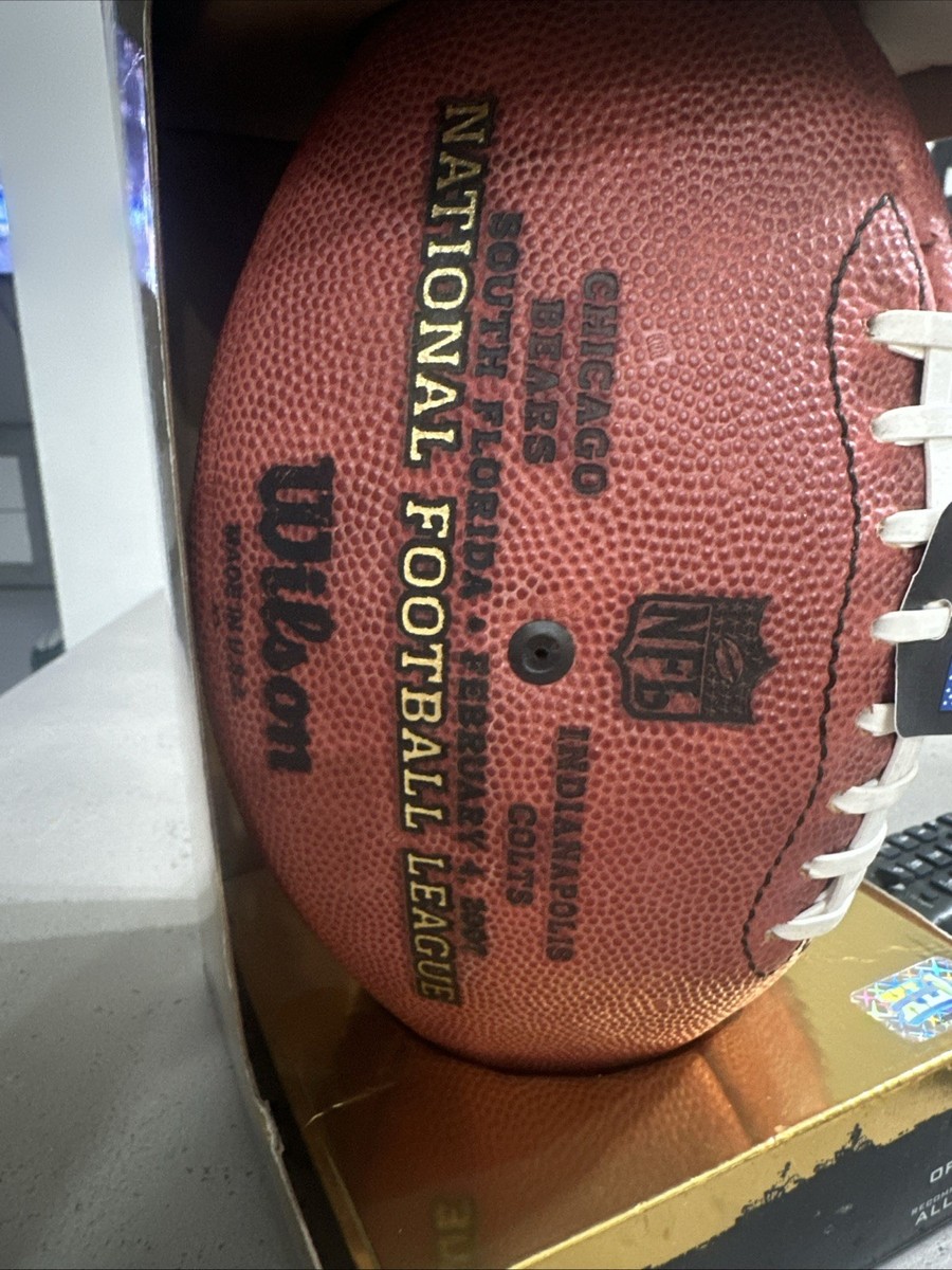 Super Bowl XLI 41 Football Authentic Duke Wilson Official