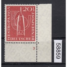 Bundle 1955, Michel No.: 218 ** FN 3 Corner