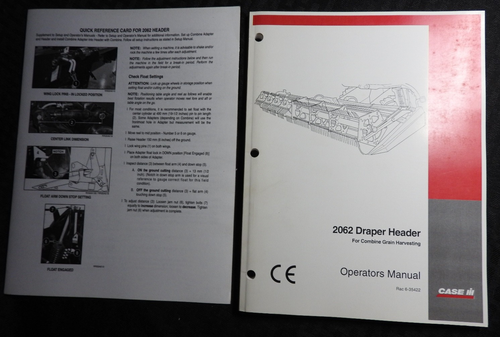 Véritable Étui IH 2062 Draper Combinez Grain Header Opérateurs Manuel Menthe - Photo 1 sur 9