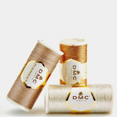 DMC Diamant Metallic Stickgarn Glitzergarn Wolle 2-fädig 35m alle Farben