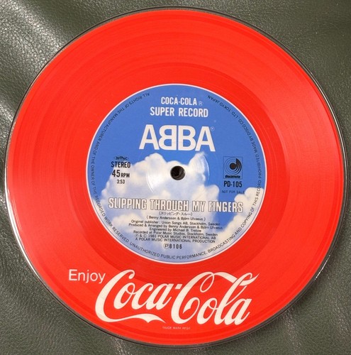 ABBA - Slipping Through My Fingers Japan Coca-Cola Promo Pic Disc NM Rare! - Picture 3 of 6