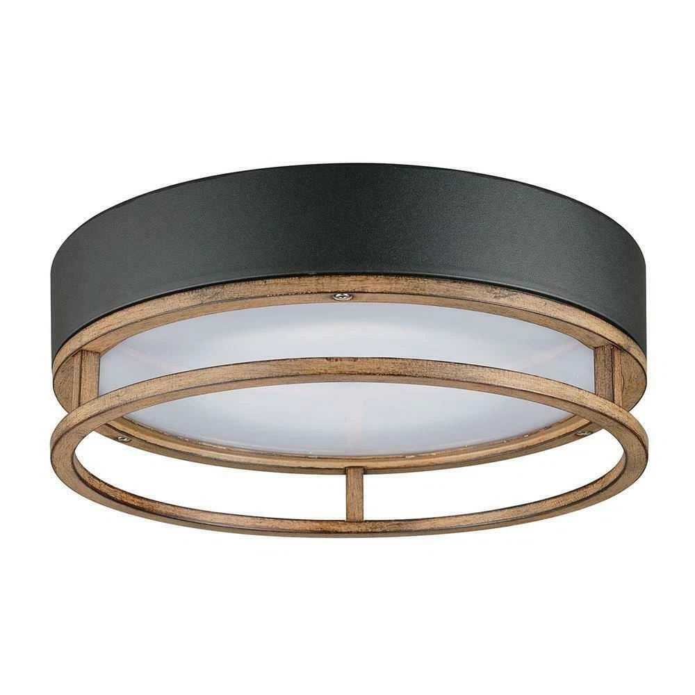 Globe Electric 44663 Ray 18.5W LED Integrated Outdoor Indoor Flush