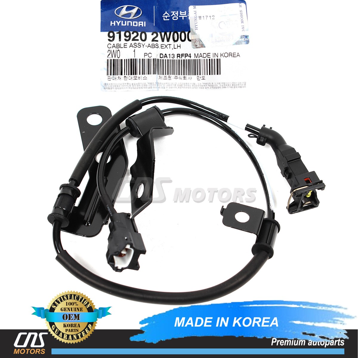 GENUINE ABS Speed Sensor REAR LEFT for 13-19 Hyundai Santa Fe