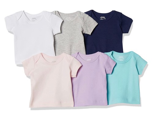 6 Pack Tees 2T Toddler 2 Years Cotton Multicolor NWT - Picture 3 of 12
