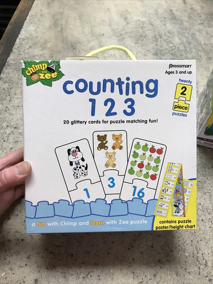 Lot of 2 My First Counting Puzzles - Brand New - Glittery Counting Fun - Animals - Image 2 of 4