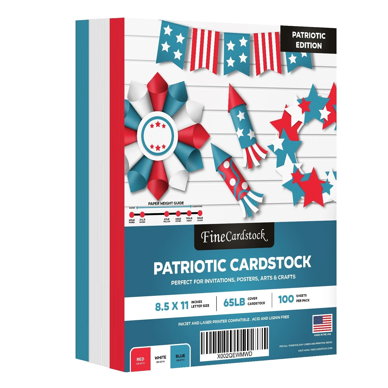 Patriotic Scrapbooking Cardstock