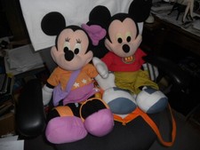 Disney Mickey Mouse and Minnie Plush Doll Jumbo Size Soft Stuffed Toy Set Of 2