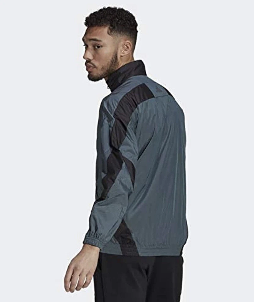 Adidas Sportswear Men's Woven Track Jacket Blue Oxide/Black Size S - Image 2 of 4