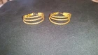 Vintage Earrings Faux Gold wire style costume jewelry
