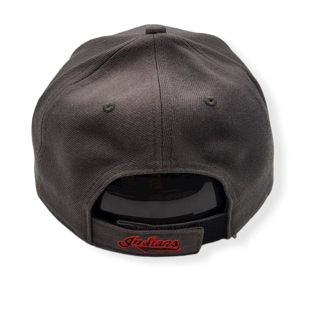 Cleveland Indians 黒 キャップ 7 3/8МＬB公認シール無し 47 Cleveland Indians MVP 2 Tone Charcoal/Black Adjustable