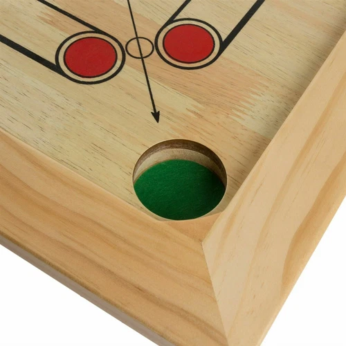 Wooden Carrom Board 26 Inch Strike and Pocket Game with Cue Sticks, US Seller - Picture 4 of 7