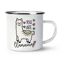 Sie Sind Llamazing Lama Emaille Becher Tasse Valentinstag Liebe Ehefrau Freundin