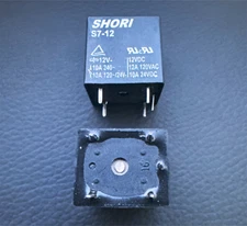 2Pcs S7-12 SHORI Miniature PCB Cube Relay 12V DC SPDT 12A