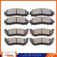 8pcs Front And Rear Ceramic Brake Pads For 2002 2003 2004 2005 Ford Explorer