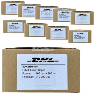 5000 Original DHL Versandetiketten Versand Etiketten Klebeetiketten Paket Labels