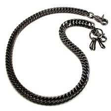 Basic Strong Leash Heavy Biker Trucker Key Jean Wallet Chain 20" BLK CS1120BLK