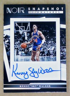 2022-23 Panini Noir Snapshot Signature Kenny ''Sky'' Walker AUTO 66/99 Knicks 