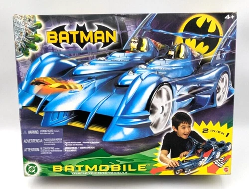 Vintage 2003 Mattel DC Comics Batman 2 in 1  20" Batmobile  Sealed New NIB