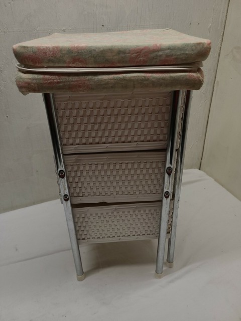 vintage wicker changing table