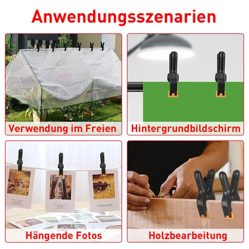 20 x abrazaderas abrazaderas de resorte 90 mm abrazaderas de sujeción abrazaderas de pegamento abrazaderas de sujeción abrazaderas de resorte - Imagen 2 de 16