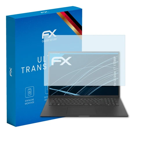 atFoliX 2x Displayschutzfolie für LG Gram 17 17Z90P Schutzfolie klar Folie