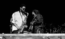 Gary Thomas and Miles Davis at the Auditorium Theatre 1987 OLD MUSIC PHOTO 3