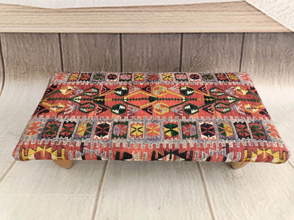 Ottoman for rocking chairs Retro bed step Footstool Foot bench Resting stool - Image 2 of 4