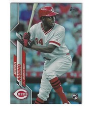 Aristides Aquino RC 2020 Topps Series One #20 1st RC Silver Foil Refractors Reds