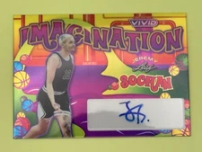 2022-23 Leaf Vivid Imagination Jeremy Sochan Rookie Auto Orange 10/10 EBAY 1/1