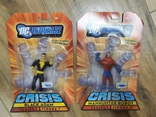 DC Universe Infinity Heroes LOT Crisis BLACK ADAM + MANHUNTER ROBOT Series 1 NEW