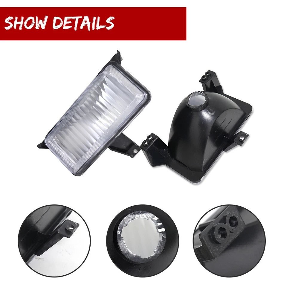 Luces de estacionamiento de señal de giro delanteras para camioneta Chevy GMC carcasa transparente 2 piezas Foto 2 de 4