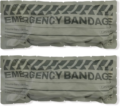 6" Israeli Style Emergency Bandage, Compression Trauma Wound Dressing, Medical S