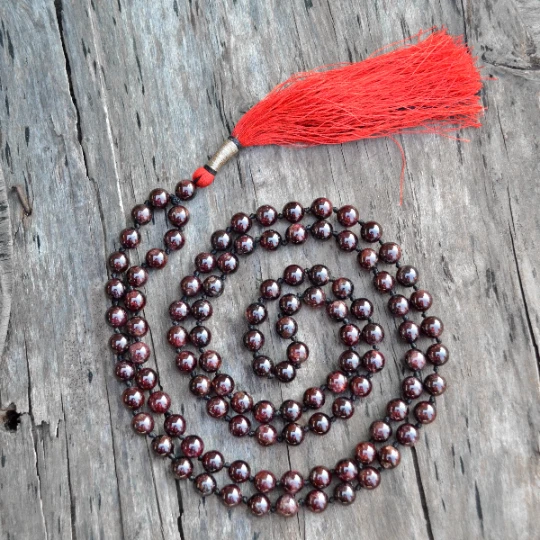 Garnet hotsell mala beads