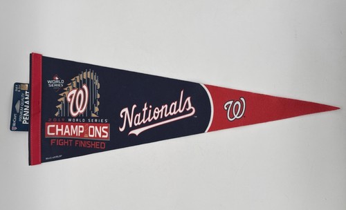 MLB Washington Nationals Vintage 2019 World Series Champions Team Logo Pennant