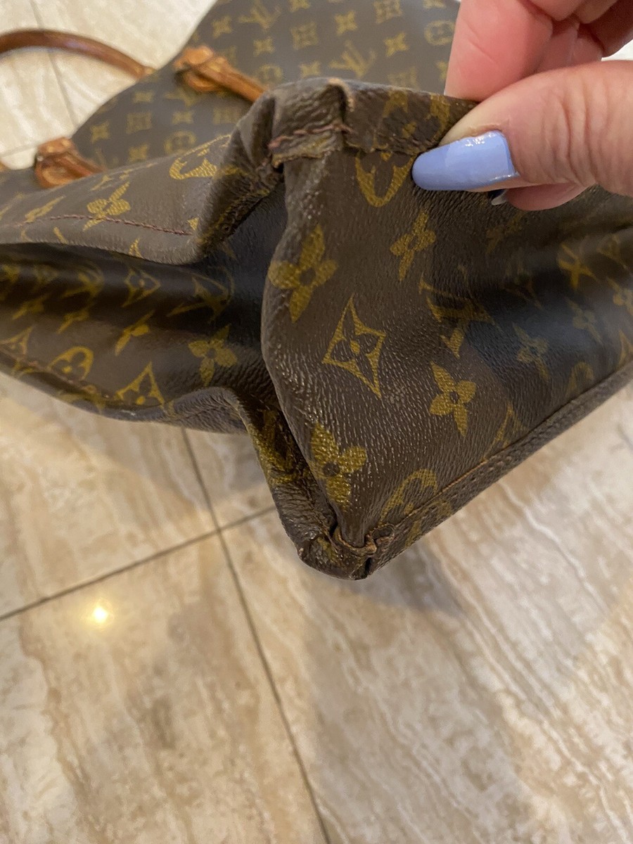 Authentic Louis Vuitton Vintage Monogram Canvas Sac Plat GM