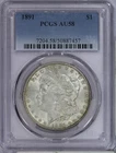 1891 Morgan Silver Dollar $1 PCGS AU58