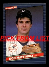 1986 Donruss 1-223 EX-MT/NM Pick From List All PICTURED jj4
