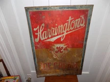 Vintage Harrington’s Ice Cream Heavy Metal Double Sided Sign