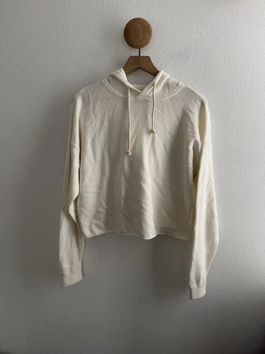 OFF WHITE Felpa con cappuccio NAKED CASHMERE cotone cashmere taglia S