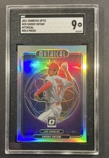 2021 Panini Donruss Optic Shohei Ohtani #M25 Mythical Holo Prizm SGC 9 Angels
