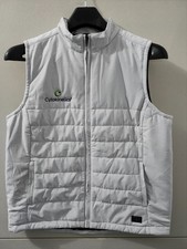 Travis Mathew Jacket Womens M Bone Cold Bay Vest Zip Flex Outdoor Golf Insulated
