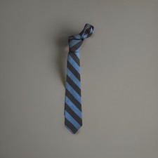 TCP The Childrens Place Boys Necktie Navy Royal Blue Stripe Tie M