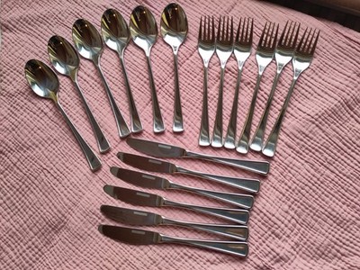 Justinus Solingen de Luxe Besteck-Set 18-teilig | Messer, Gabeln, Löffel