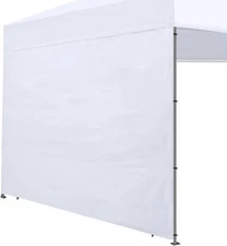 Joramoy Canopy Tent Sidewalls for 12×12 Pop Up Canopy, 12×12, White 