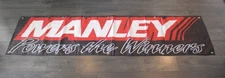 Manley Racing Banner Flag Big 2x8 ft Auto Parts Store Shop Car Mechanic Garage